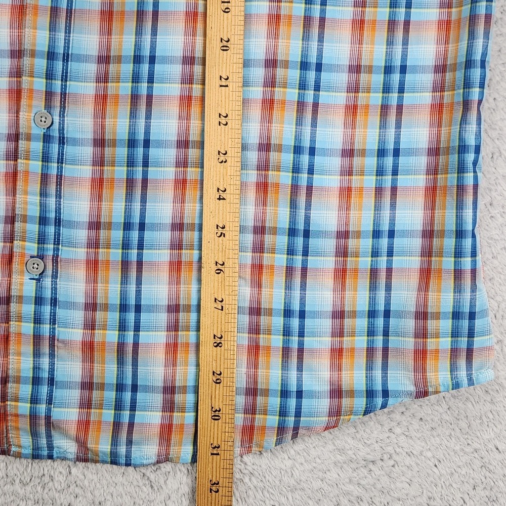 Marmot Shirt Mens XL Multicolor Plaid Short Sleeve Button Up Lightweight Casual - Picture 8 of 14